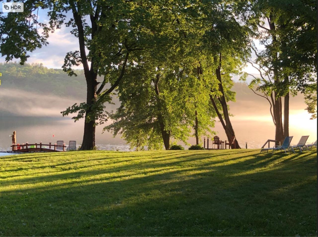 The Elms Waterfront Cottages Lake Luzerne 외부 사진